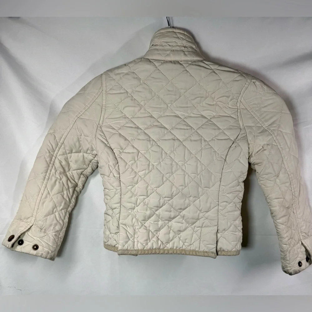 Girl’s Ralph Lauren Polo Tan Khaki Quilted And Corduroy Barn Jacket Size 4t
